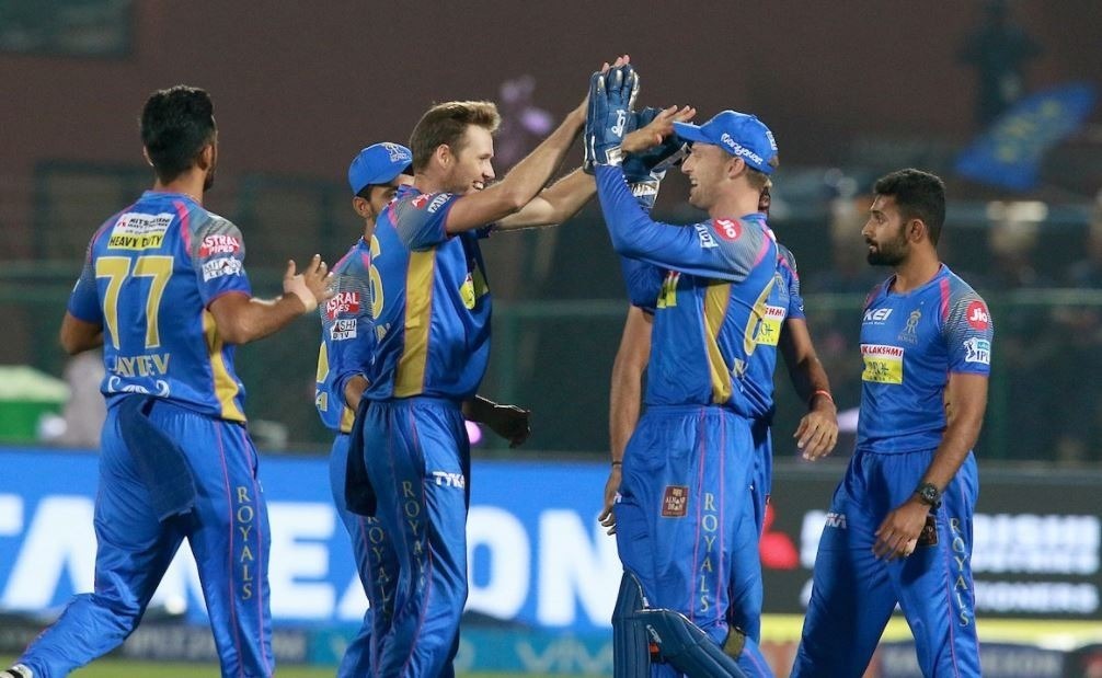 rajasthan royals beat delhi daredevils by 10 runs in ipl 11 IPL 11: घर वापसी में राजस्थान रॉयल्स ने दिखाया दम, डकवर्थ लुइस नियम के मुताबिक दिल्ली की 10 रनों से हार