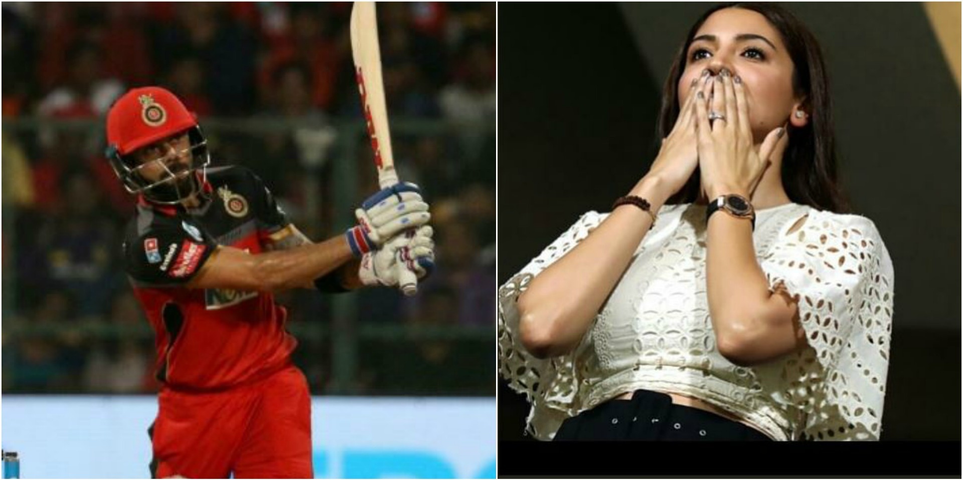 WATCH: मैदान के बीच अनुष्का ने विराट को दी फ्लाइंग किस, ऐसे किया चियर