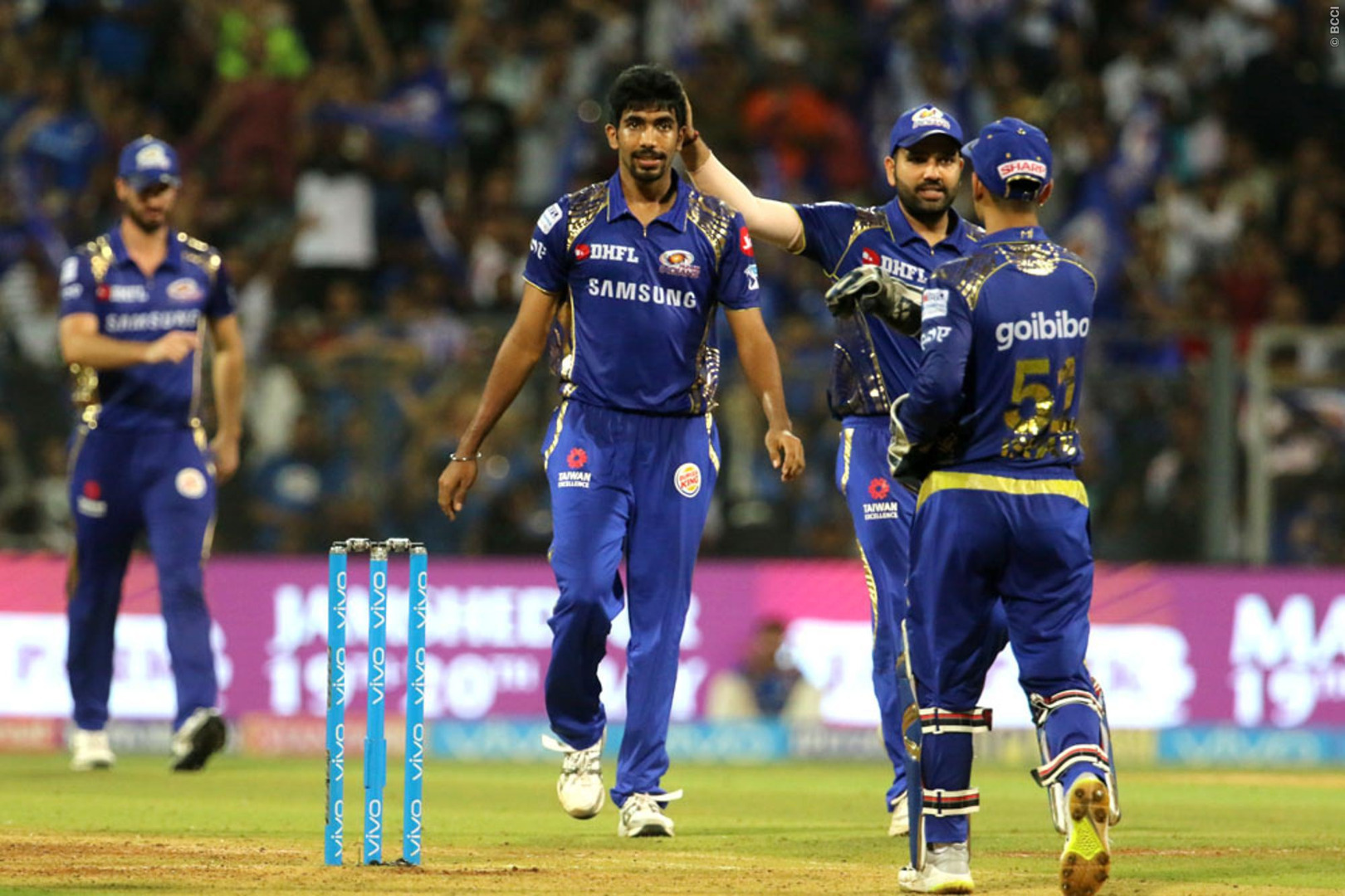 ipl 2018 mi vs kxip match 50 mumbai beat punjab by 3 runs MI vs KXIP: बुमराह के चमत्कार ने मुंबई को दी नई उम्मीद, रोमांचक मुकाबले में 3 रन से हारा पंजाब