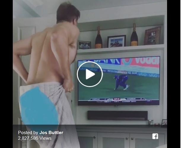 watch jos buttler get nude to victory of mumbai indians WATCH: पिछले साल MI के लिए न्यूड हुआ था ये स्टार, अब उसके खिलाफ ही दिलाई RR को जीत