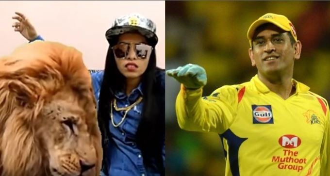 dhinchak pooja roots for ms dhonis csk raps chennai super kings will win सीएसके के सपोर्ट में ढ़िंचैक पूजा ने गाया गाना, सोशल मीडिया पर हो रहा है वायरल