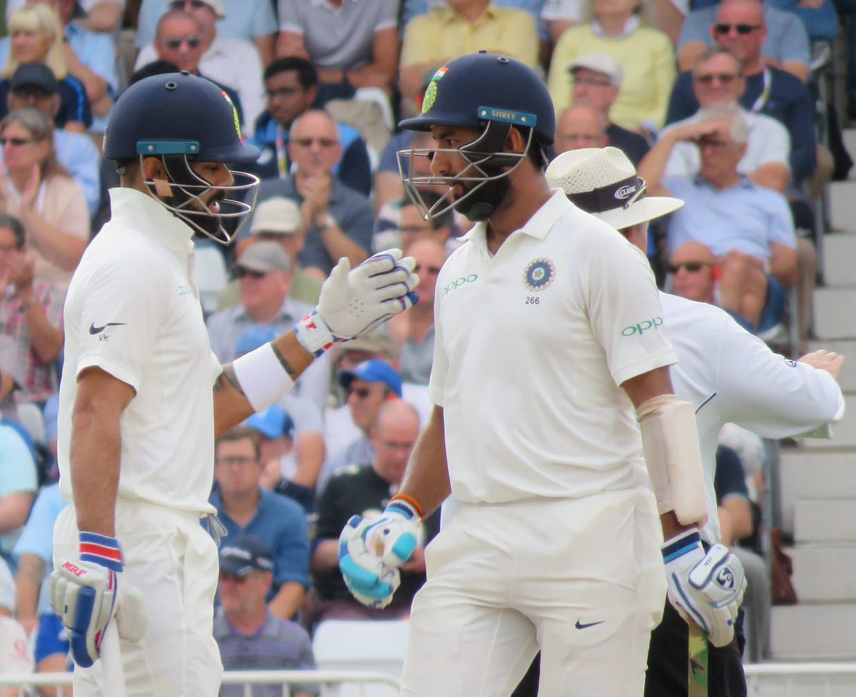 kohli to pujara this is your best inning ever कोहली ने पुजारा से कहा-यह तुम्हारी सर्वश्रेष्ठ पारी