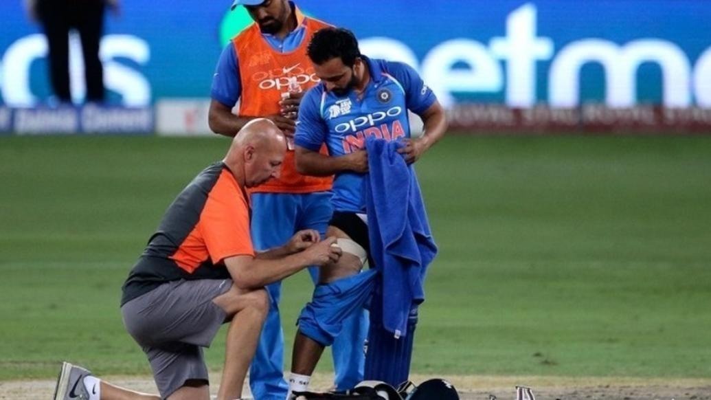 kedar jadhav has suffered a hamstring injury in his right leg फिर हेम्सट्रिंग इंजरी का शिकार का हुए केदार जाधव