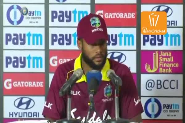 INDvsWI: शाई होप बोले, 'दिन ढलने के बाद नई गेंद से बल्लेबाज़ी करना आसान हो गया'