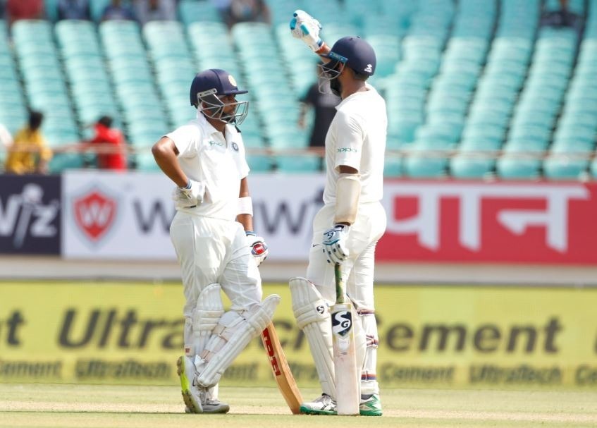 Lunch India vs West Indies: पृथ्वी के रिकॉर्ड अर्धशतक और पुजारा के अनुभव से मजबूत टीम इंडिया
