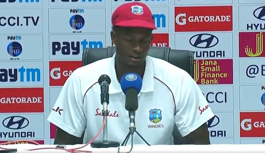 jason holder blaims batsmen for defeat in test series वेस्टइंडीज़ के कप्तान जेसन होल्डर ने बल्लेबाज़ों को माना हार के लिए जिम्मेदार