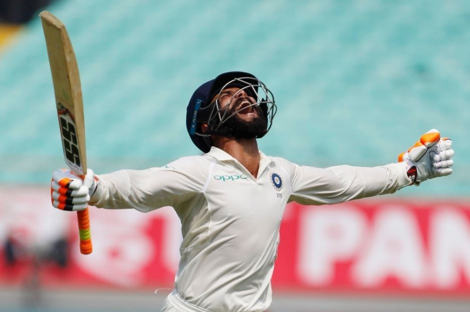 ravindra jadeja slams maiden test hundred india declares on 6499 TEA India vs West Indies: बल्लेबाज़ों के दमदार खेल से पहली पारी में भारत ने बनाए 649 रन