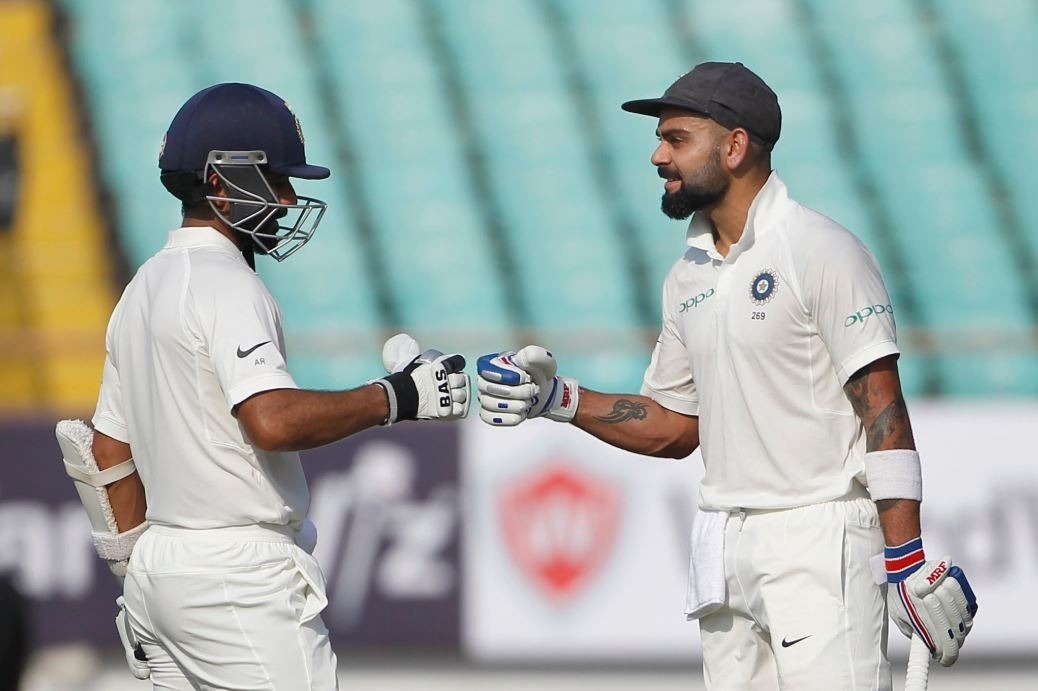 ind v wi 1st test day 1 at stumps india 3644 prithvi shaw 134 virat kohli 72 IND vs WI, 1st TEST: पृथ्वी शॉ की शतकीय पारी के साथ मजबूत स्कोर की ओर बढ़ा भारत