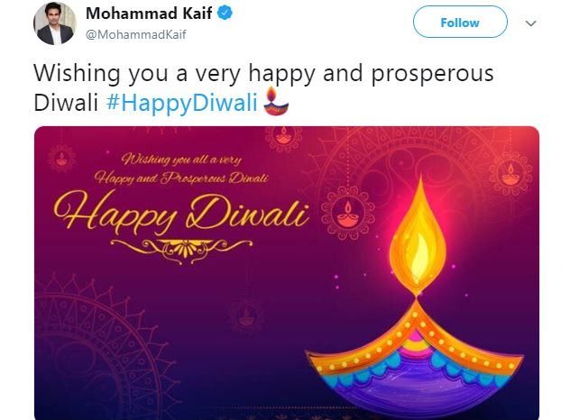आइये एक नज़र में मोहम्मद कैफ के इस संदेश के साथ जानें किस-किसने किस तरह से दिया दीपावली का संदेश.