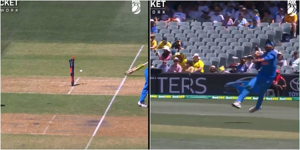 WATCH: 'सुपरमैन' जडेजा ने बिना बैलेंस बनाए कर दिया ख्वाजा को रन-आउट