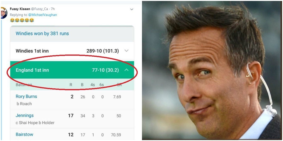 भारत की हार पर वॉन बोले, '100 से कम पर कोई आउट हो सकता है', फैंस ने दिया करारा जवाब