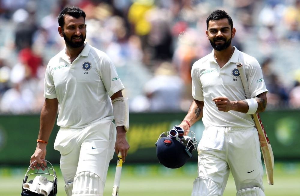 TEA 4th Test, Day 1 India vs Australia: दूसरे सेशन में पुजारा-विराट की पारियों से टीम इंडिया की मजबूत स्थिति