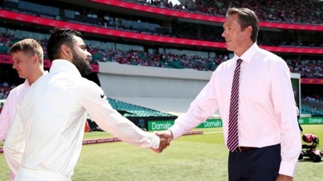watch kohli and co present signed pink caps to mcgrath on jane mcgrath day मैक्ग्रा फाउंडेशन को सपोर्ट करने के लिए टीम इंडिया ने मैक्ग्रा को दी साइंड कैप
