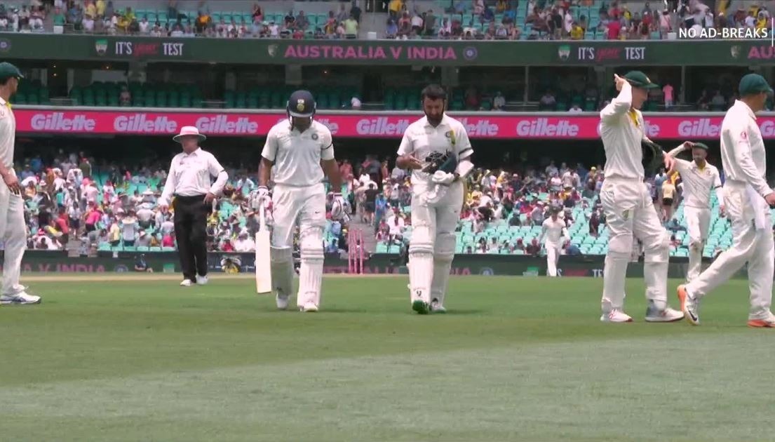 lunch report of 4th test day 1 between india and australia from sydney cricket ground LUNCH 4th Test, Day 1 India vs Australia: मयंक अग्रवाल-चेतेश्वर पुजारा ने दिलाई टीम इंडिया को अच्छी शुरुआत