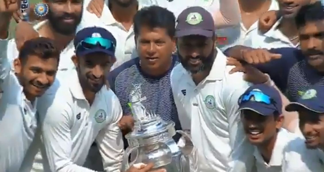 10वीं बार रणजी ट्रॉफी खिताब जीते वसीम जाफर, ये है RECORD
