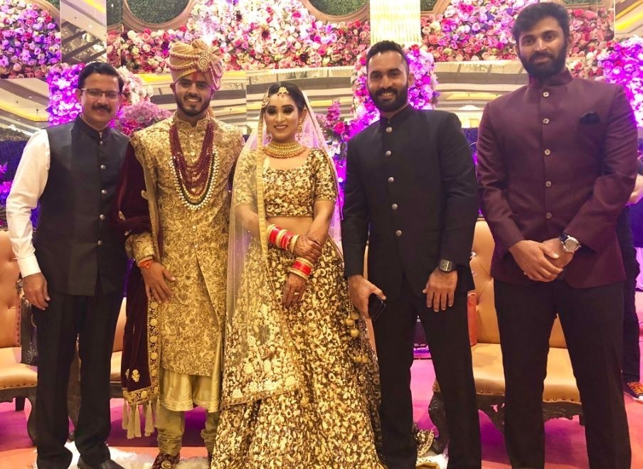 शादी के बंधन में बंधे नीतीश राणा, टीम इंडिया के स्टार्स हुए शामिल
