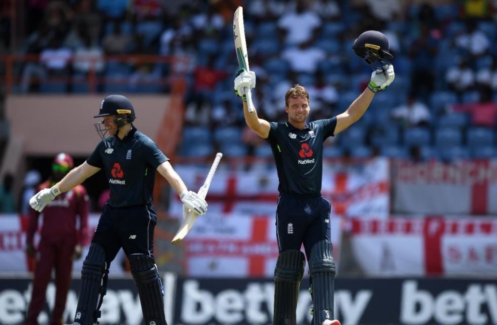 jos buttler ton and adil rashid five fer defy chris gayle to give england series lead in west indies WI vs ENG 4th ODI: क्रिस गेल का आतिशी शतक हुआ बेकार, राशिद और बटलर की धमाकेदार प्रदर्शन से इंग्लैंड को मिली जीत