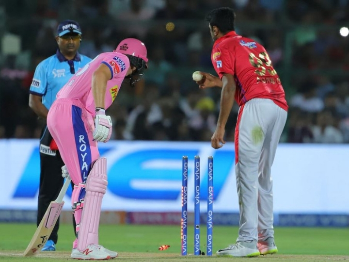 ipl 2019 big controversy unfolds in jaipur as r ashwin mankades jos buttler IPL 2019: जोस बटलर को रनआउट कर सोशल मीडिया पर ट्रोल हो रहे हैं पंजाब के कप्तान आर अश्विन