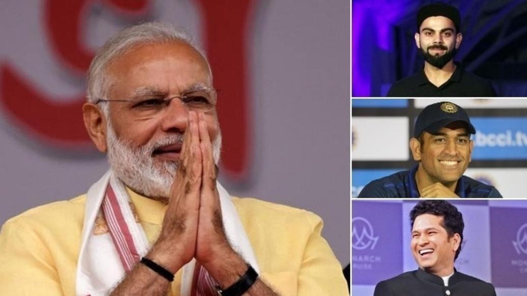 लोकसभा 2019: पीएम मोदी की क्रिकेटरों से अपील, चुनाव में 130 करोड़ की आबादी को करें जागरूक