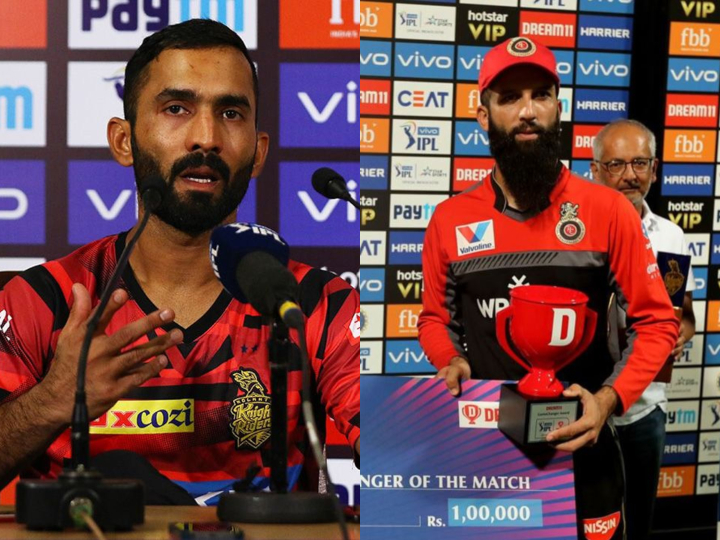 rcbs moeen ali took the game away from kkr kolkata captain dinesh karthik KKR vs RCB: हार के बाद कोलकाता के कप्तान कार्तिक ने कहा- मोइन ने हमसे मैच छीन लिया