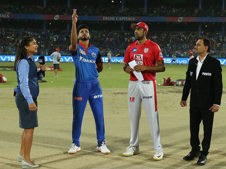 dc vs kxip toss delhi capitals won the toss and elected to field first DC vs KXIP TOSS: दिल्ली कैपिटल्स ने जीता टॉस, पंजाब को बल्लेबाज़ी के लिए बुलाया