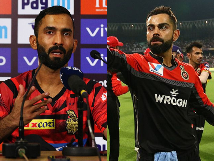 kkr vs rcb kolkata knight riders captain dinesh karthik praises virat kohli हार के बाद कार्तिक ने विराट की जमकर की तारीफ, कहा- जब कोहली जैसा बल्लेबाज हो तो क्या कहने