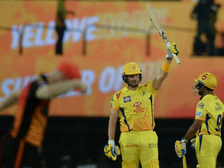 ipl 2019 csk vs srh shane watsons terrific 96 brings chennai back on top of the tablecsk win by 6 wickets IPL 2019 CSK vs SRH: शेन वॉटसन के तूफान में उड़ा सनराइजर्स, चेन्नई को मिली 6 विकेट से जीत