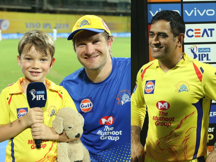 CSK vs SRH: शेन वॉटसन के बेटे विलियम के फेवरेट खिलाड़ी हैं धोनी, कहा- वो बहुत अच्छे हैं csk vs srh know who is favourite player of shane watsons son william watson CSK vs SRH: शेन वॉटसन के बेटे विलियम के फेवरेट खिलाड़ी हैं धोनी, कहा- वो बहुत अच्छे हैं
