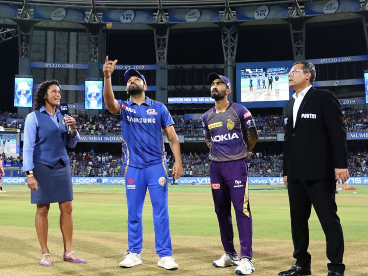 ipl 2019 mi vs kkr toss mumbai indians won the toss and elected to bowl first MI vs KKR TOSS: कोलकाता के खिलाफ मुंबई इंडियंस ने जीता टॉस, पहले चुनी गेंदबाज़ी