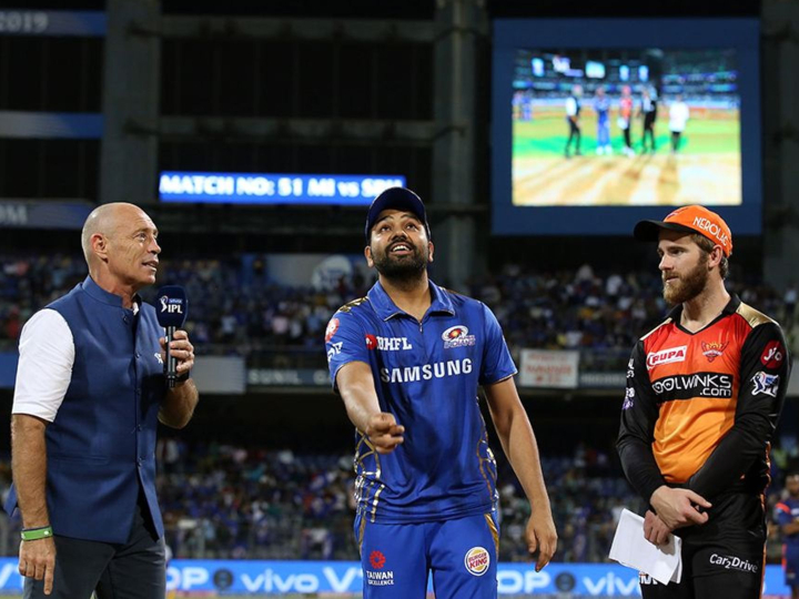 mi vs srh toss mumbai indians won the toss and elected to bat first MI vs SRH TOSS: मुंबई इंडियंस ने जीता टॉस, सनराइज़र्स हैदराबाद को गेंदबाज़ी के लिए बुलाया