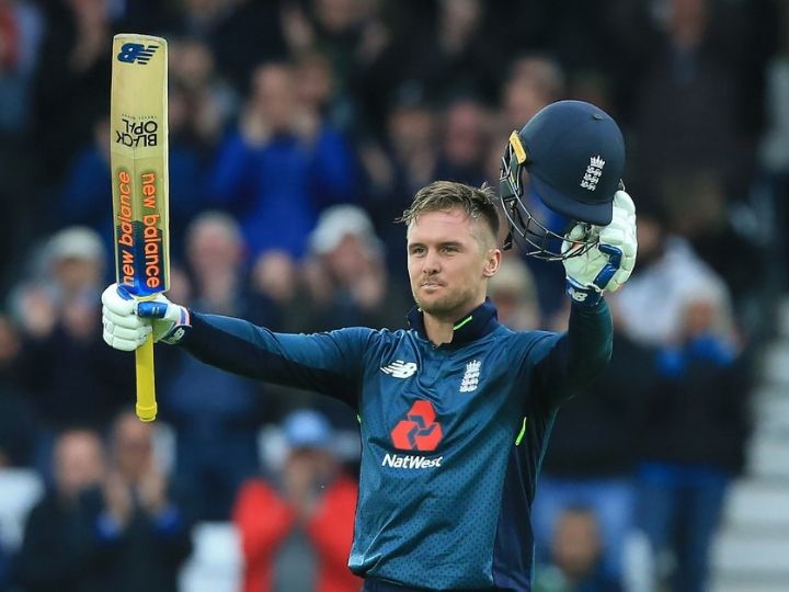 jason roy scores emotional hundred after daughters hospital dash पाकिस्तान के खिलाफ शतक जड़ने के बाद जेसन रॉय ने अपनी बेटी के नाम दिया भावुक संदेश