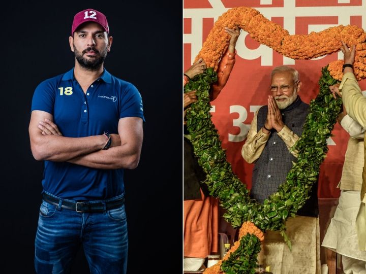 yuvraj singh congratulate pm narendra modi on his historic win in lok sabha election 2019 लोकसभा चुनाव में पीएम नरेन्द्र मोदी की ऐतिहासिक जीत पर युवराज सिंह ने दी बधाई