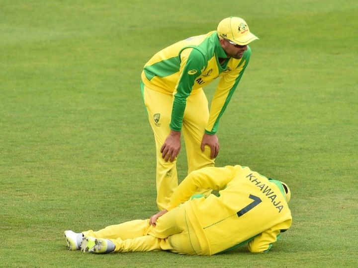 cricket world cup 2019 usman khawaja suffers knee injury in warm up match World Cup 2019: श्रीलंका के खिलाफ प्रेक्टिस मैच में चोटिल हुए उस्मान ख्वाजा