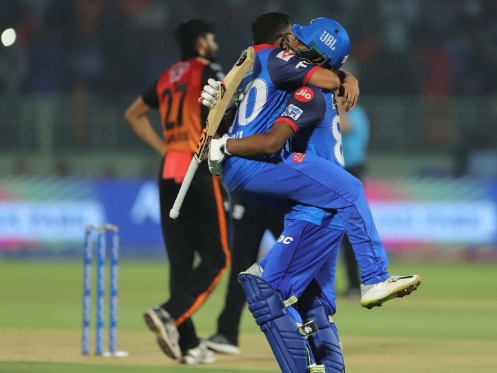 ipl 2019 delhi capitals beat sunrisers hyderabad by 2 wickets in last over thriller to enter qualifier 2 Eliminator IPL 2019 DC vs SRH: पृथ्वी-पंत की पारी के बाद आखिरी ओवर के रोमांच में दिल्ली ने 2 विकेट से मारी बाज़ी