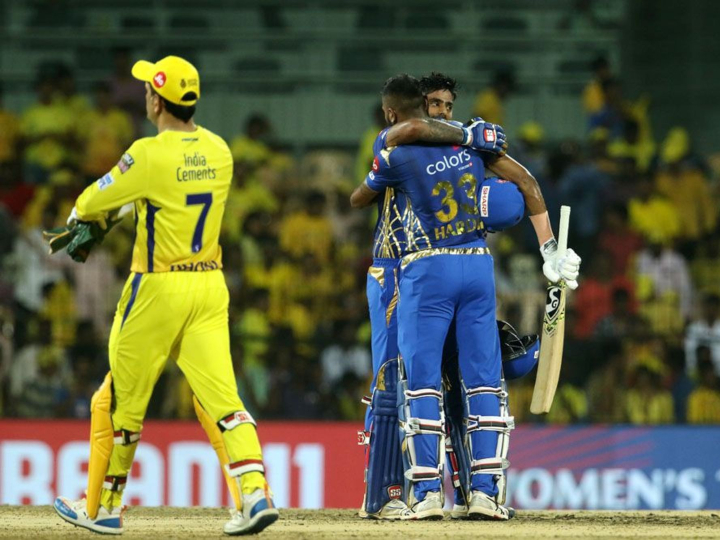 IPL 2019, MI vs CSK Qualifier-1: मुंबई इंडियंस ने चेन्नई को 6 विकेट से हराया, सीजन-12 के फाइनल में बनाई जगह IPL 2019, MI vs CSK Qualifier-1: मुंबई इंडियंस ने चेन्नई को 6 विकेट से हराया, सीजन-12 के फाइनल में बनाई जगह