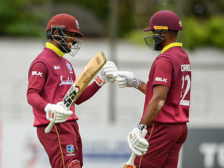 west indies vs ireland john campbell and shai hope record breaking first wicket partnership वनडे में वेस्टइंडीज़ के शाई होप और कैंपबेल ने पहले विकेट के लिए 365 रन की साझेदारी कर रचा इतिहास