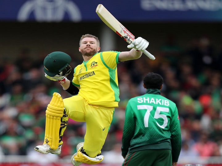 World Cup 2019 AUSvsBAN: वॉर्नर के 166 रनों की तूफानी पारी के दम पर ऑस्ट्रेलिया ने बांग्लादेश को दिया 48 रनों से मात world cup 2019 ausvsban australia beat bangladesh by 48 runs World Cup 2019 AUSvsBAN: वॉर्नर के 166 रनों की तूफानी पारी के दम पर ऑस्ट्रेलिया ने बांग्लादेश को दिया 48 रनों से मात