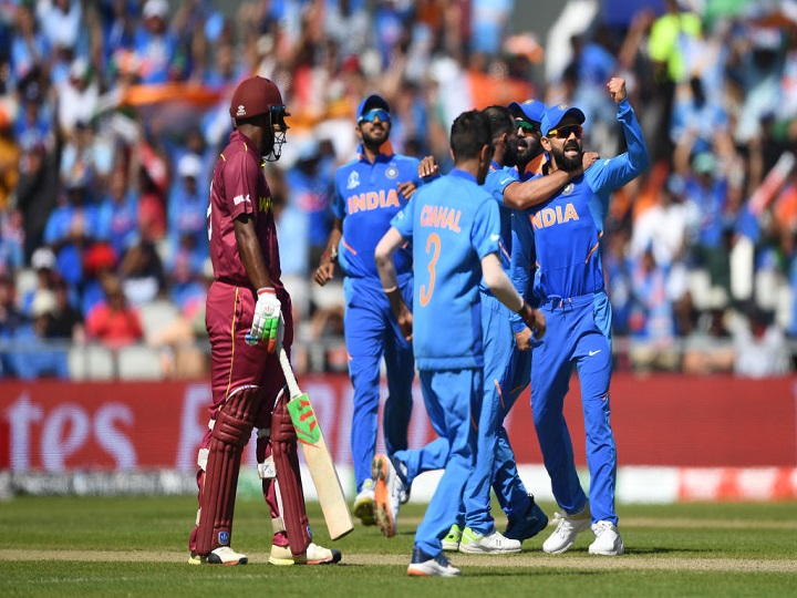 world cup 2019 ind vs wi virat innings helped india to cease westindies won by 125 runs वर्ल्ड कप 2019 IND vs WI: विराट, धोनी की शानदार बल्लेबाजी और शमी की गेंदबाजी के दम पर भारत ने वेस्टइंडीज को 125 रनों से दी मात