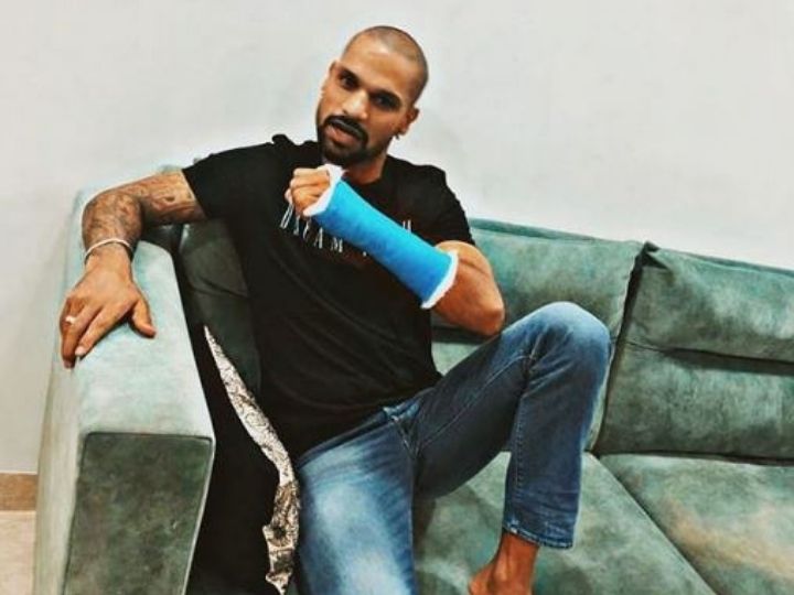 world cup 2019 shikhar dhawan celebrates indias win over west indies World Cup 2019: वेस्टइंडीज के खिलाफ टीम इंडिया की जीत पर शिखर धवन ने मनाया जश्न