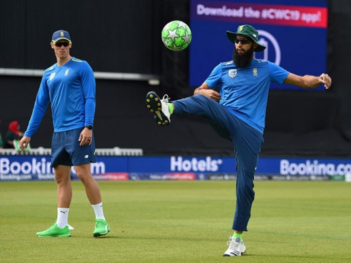 world cup 2019 hashim amla and dale steyn return to action ahead of game against india World Cup 2019: भारत के खिलाफ मुकाबले से पहले नेट में पसीना बहा रहे हैं हाशिम अलमा और  डेल स्टेन