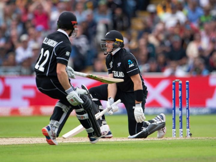 world cup 2019 martin guptill out hit wicket against south africa WATCH World Cup 2019 NZvsSA: विश्वकप इतिहास में हिट विकेट होने वाले 10वें बल्लेबाज़ बने मार्टिन गुप्टिल