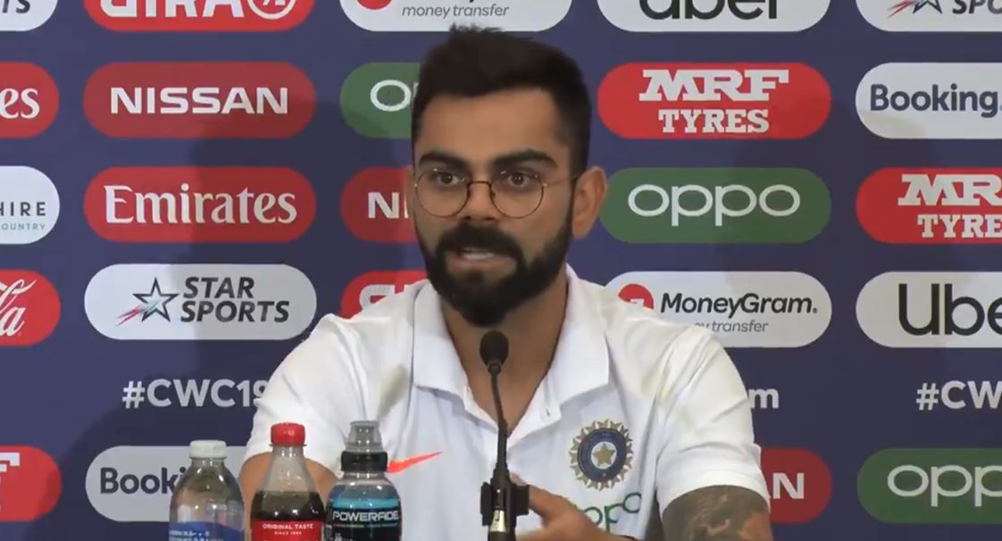 wc 2019 virat kohli hits back at kagiso rabadas remarks World Cup 2019: दक्षिण अफ्रीका से मुकाबले से पहले विराट कोहली ने रबाडा को दिया जवाब