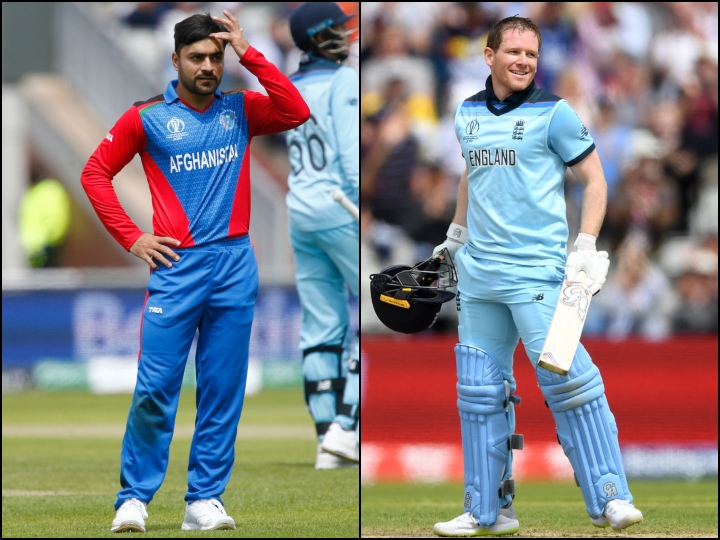 wc 2019 eng vs afg eoin morgan blasts against afganistan rashid khan gives most expensive spell WC 2019: एक ही मैच में ENG के कप्तान ने किए कई कमाल, शर्मनाक रिकॉर्ड के मालिक बने राशिद खान