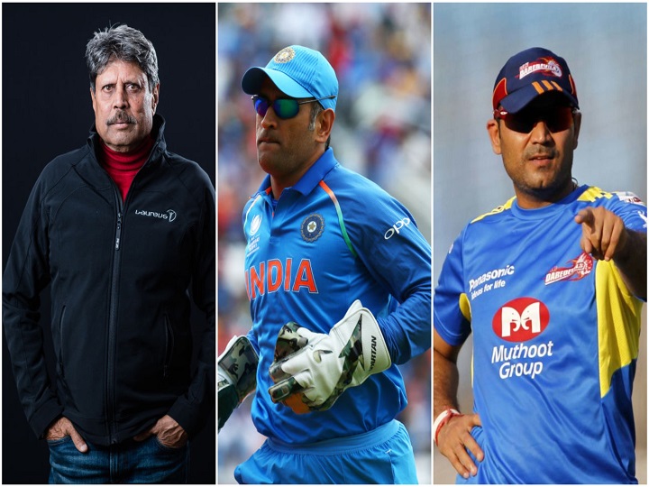 dhoni retirement sehwag kapil dev and sandip patil opinion on ms dhoni retirement EXCLUSIVE: धोनी को टीम में किस नाते होना चाहिए? सुनिए कपिल देव,वीरेंद्र सहवाग और संदीप पाटिल का जवाब