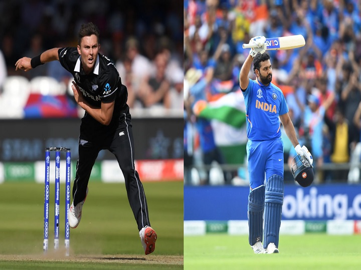 india vs new zealand semi finals world cup 2019 numbers reveal biggest threat for rohit sharma virat kohli भारत vs न्यूजीलैंड, सेमीफाइनल वर्ल्ड कप 2019- कैसे ट्रेंट बोल्ट रोहित शर्मा के बेहतरीन फॉर्म पर लगा सकते हैं फुल स्टॉप