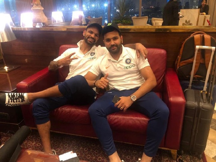 IND vs WI: ओपनिंग जोड़ी रोहित शर्मा और शिखर धवन आए साथ, एयरपोर्ट की इस तस्वीर को किया पोस्ट