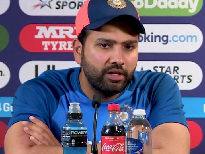 world cup 2019 right sharmas answer made everyone laugh at the press conference World Cup 2019: मैच के बाद रिषभ पंत पर रोहित शर्मा ने कही ऐसी बात कि सब हंस पड़े