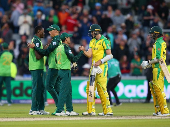 World Cup 2019: विश्व कप के अपने आखिरी मैच में साउथ अफ्रीका ने ऑस्ट्रेलिया को 10 रन से हराकर ली जीत के साथ विदाई