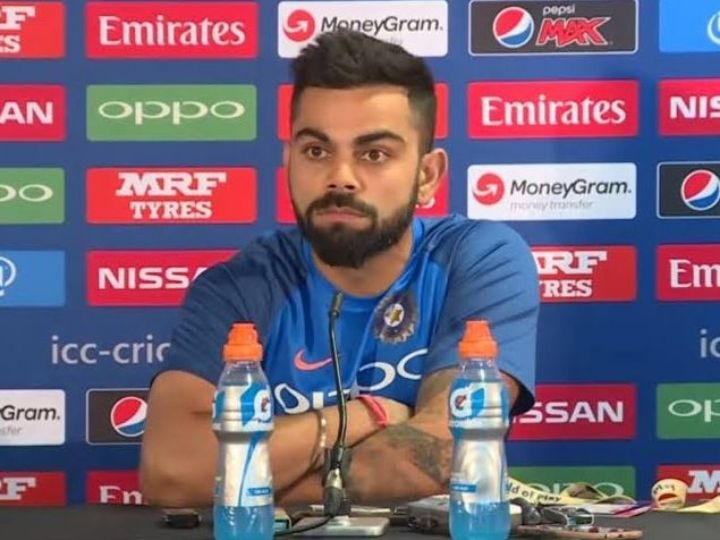 world cup 2019 virat kohlis reaction on ms dhonis retirement question World Cup 2019 IND vs NZ: हार के बाद एमएस धोनी के संन्यास पर विराट कोहली ने दिया जवाब