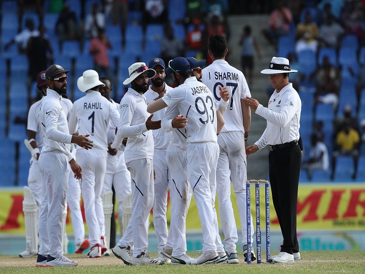 rahane bumrah star as india defeat windies by 318 runs go 1 0 up in series रहाणे का शतक और बुमराह के 5 विकेट की बदौलत भारत ने वेस्टइंडीज को पहले टेस्ट में 318 रनों से दी मात